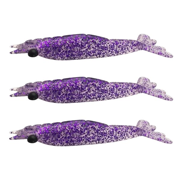 Isca Camarão Monster 3X Ultrasoft Off Set / 9Cm - 3Un