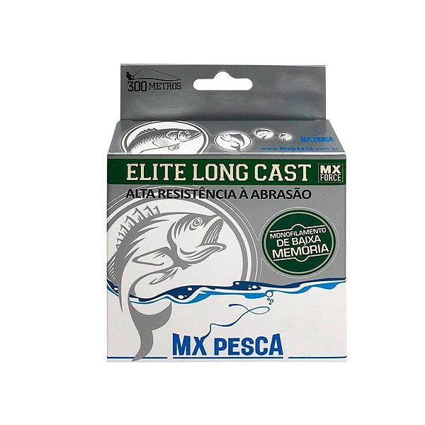 Linha Mono MX - Elite Long Cast Verde - 300m