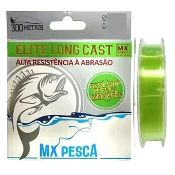 Linha Mono MX - Elite Long Cast Verde - 300m