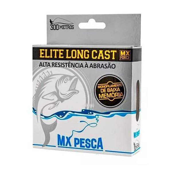 Linha Mono MX - Elite Long Cast Transparente - 300m