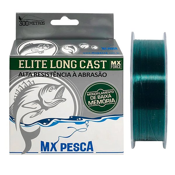 Linha Mono MX - Elite Long Cast Verde Escura - 300m