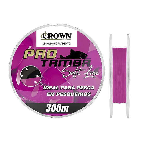 Linha Mono Crown Pro Tamba Pink - 300m