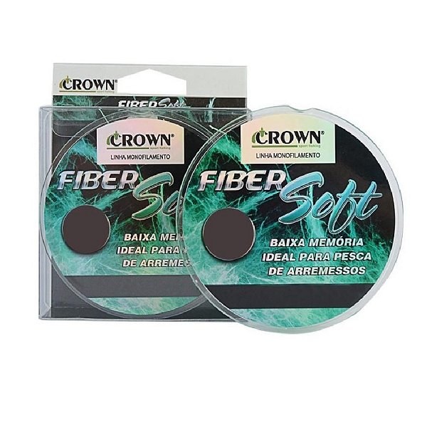 Linha Mono Crown Fiber Soft  Green - 250m