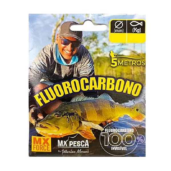 Linha Fluorocarbonocarbon MX Line - Cartela 5m