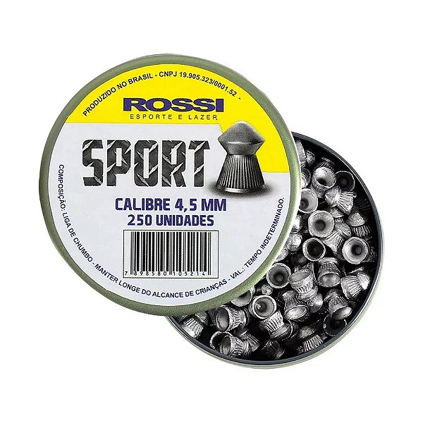 Chumbinho Rossi Sport 4,5mm - 250Un