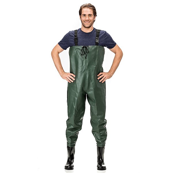 Jardineira G Pantaneiro de PVC com Bota - Verde Militar