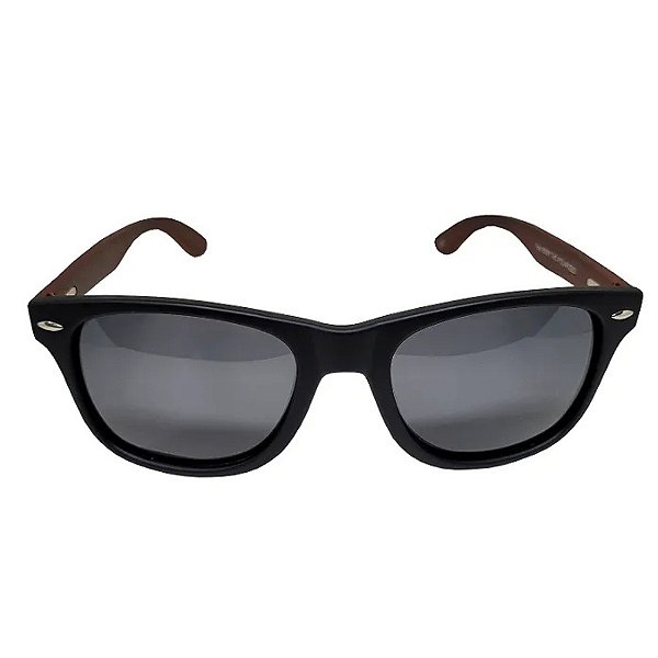 Óculos Polarizado Yara - Dark Vision 05801 - Casual - Lente Smoke - Armacao Madeira