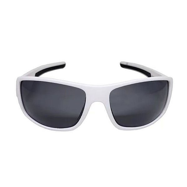 Óculos Polarizado Yara - Dark Vision F1354 - Sport - Lente Smoke - Armacao Branca - Floating