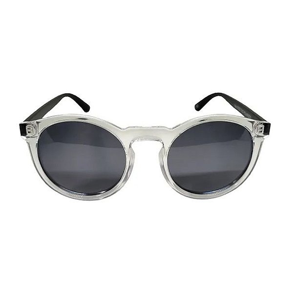 Óculos Polarizado Yara - Dark Vision 08225 - Casual - Lente Smoke - Armacao Branca e Preta