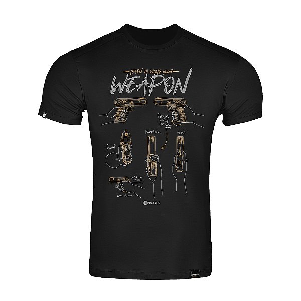 T-Shirt Invictus Concept Hold On - Preta