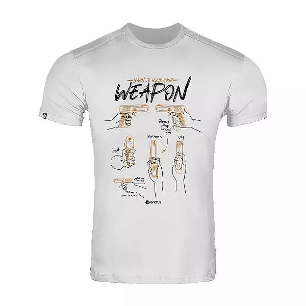 T-Shirt Invictus Concept Hold On - Branca