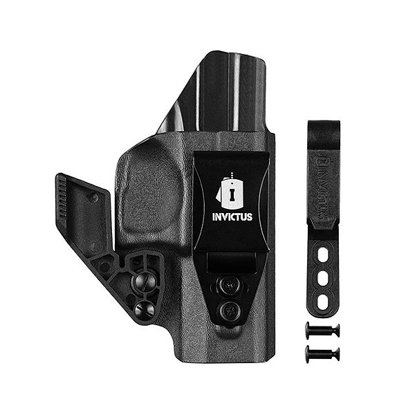Coldre Invictus Kydex IWB 2.0 TS Destro - TS9 TS40 - Preto