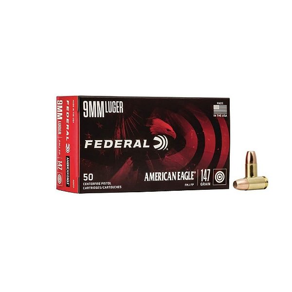 Municao 9mm Federal Luger 147 GR FMJ FP