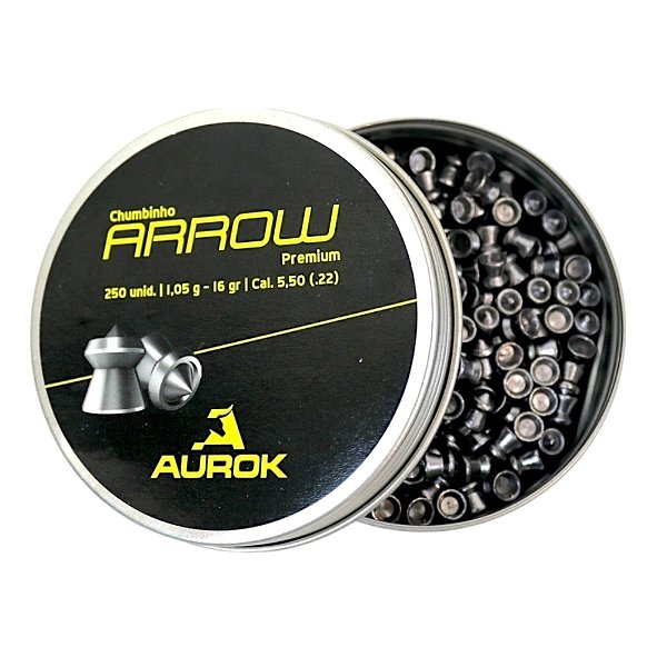 Chumbinho Aurok Arrow 5.5mm - 250Un