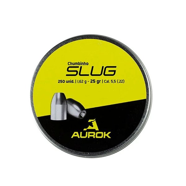 Chumbinho Aurok Slug 25Gr 5.5mm - 250Un