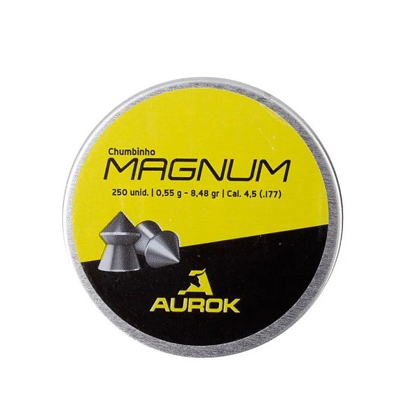 Chumbinho Aurok Magnum 4.5mm - 250Un