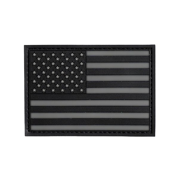 Patch Invictus Bandeira Brasil EUA - Preto