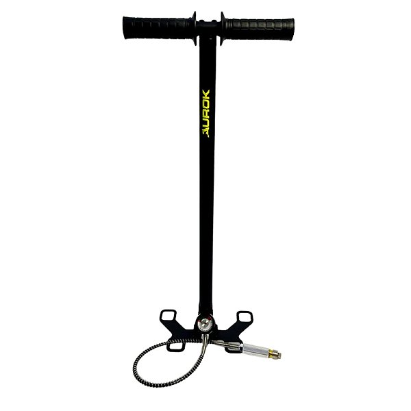 Bomba Aurok PCP Manual - 300 Bar - Manometro ( Base Dobrável)