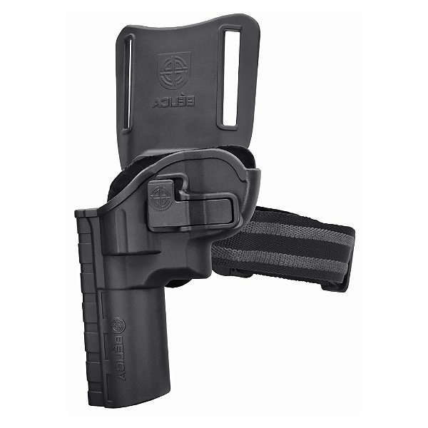 Coldre Bélica Revolver I Mid Ride Canhoto - Preto