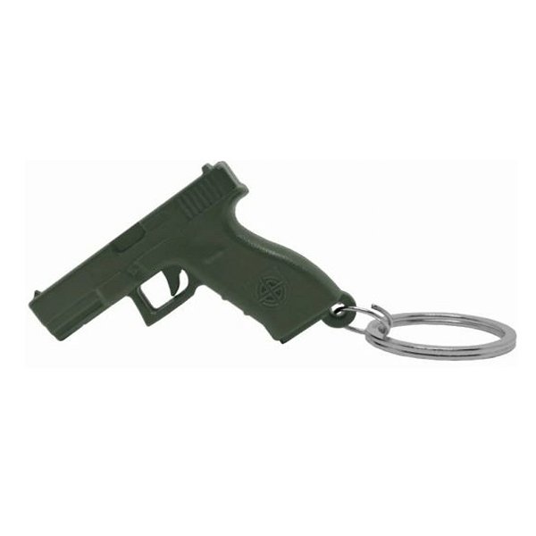 Chaveiro Belica Pistola em Polimero - Verde