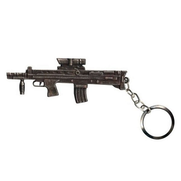Chaveiro Belica Bullpup - Prata Velho