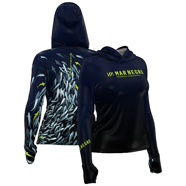 Camiseta Mar Negro XP 360 Capuz Sublimada - Cardume