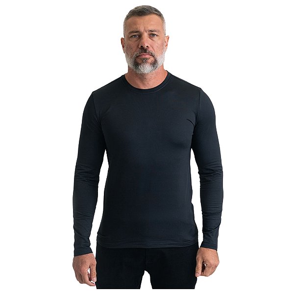 Blusa Segunda Pele Invictus Thermo - Preto