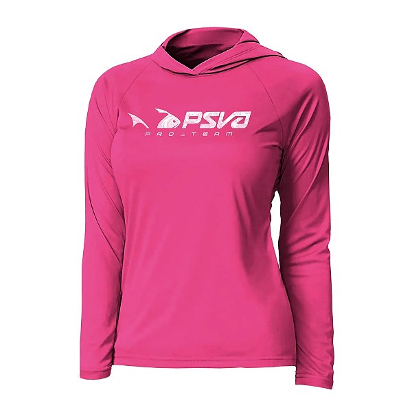 Camiseta Presa Viva Baby c Capuz Poliamida 33 - Rosa Fluor