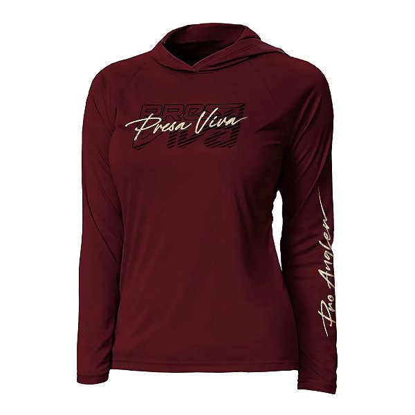 Camiseta Presa Viva Baby c Capuz Poliamida 32 - Vermelho