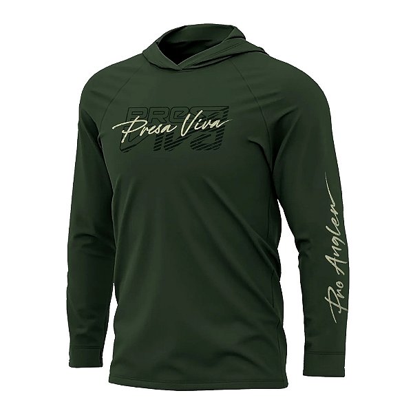 Camiseta Presa Viva Baby c Capuz Poliamida 37 - Verde Musgo