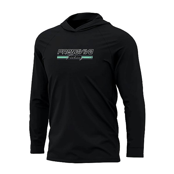 Camiseta Presa Viva Baby c Capuz Poliamida 34 - Preto