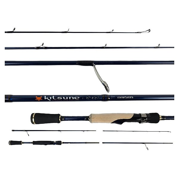 Vara Daisen Kitsune Travel 6 12Lbs 6 0 (1,80m) - Molinete - 4 Partes