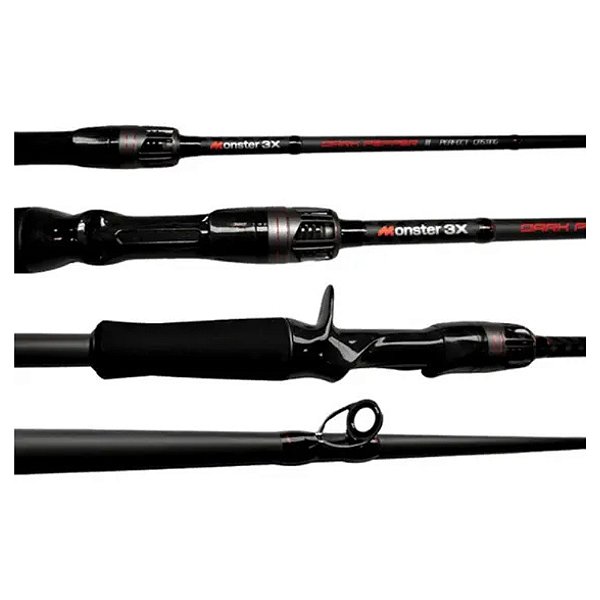Vara Monster M3X Dark Pepper 10 20lbs 6 3 (1,91m) - Carretilha