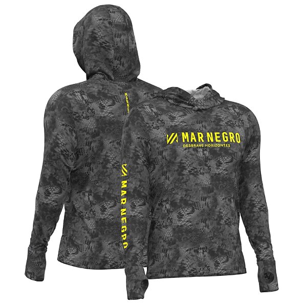 Camiseta Mar Negro XP Protection Capuz Sublimada - Dark