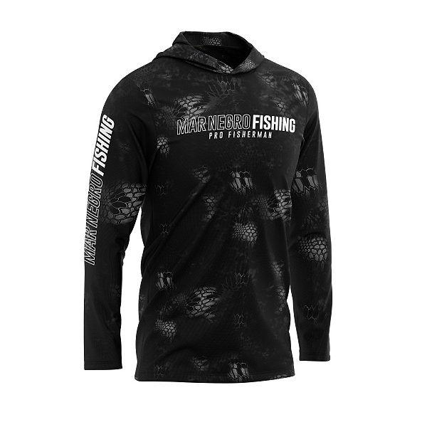 Camiseta Mar Negro XP Protection Capuz Sublimada - Black