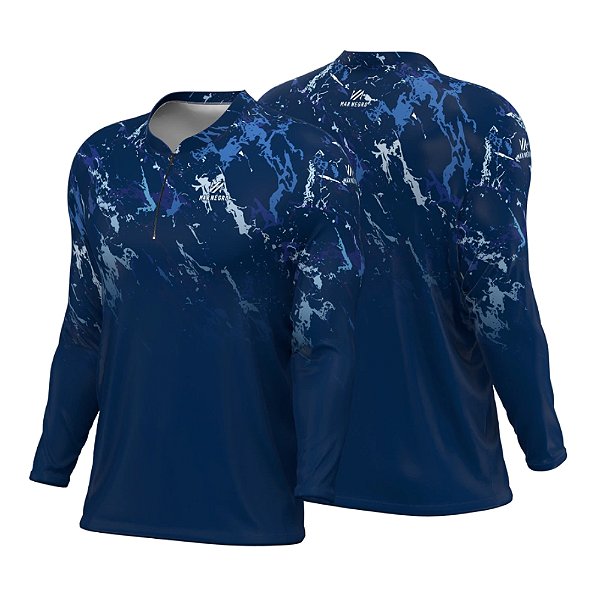 Camiseta Mar Negro Combat - Grunge Blue