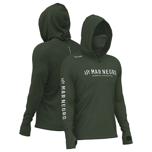 Camiseta Mar Negro XP 360 Capuz Poliamida - Musgo