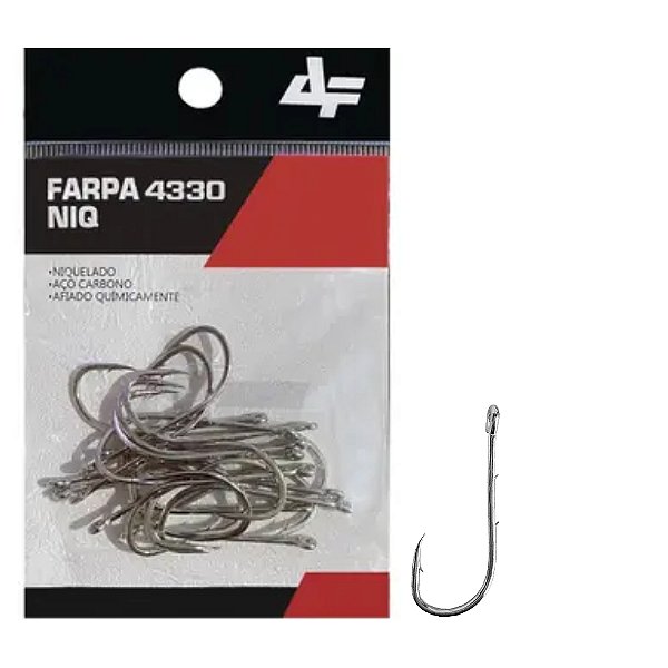 Anzol Albatroz Farpa 4330 Niquel - 32Un