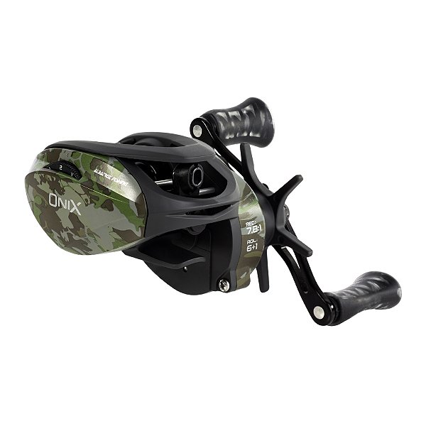 Carretilha Albatroz Onix Camu Graphite - Esquerda