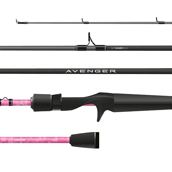 Vara Marine Sports Avenger Pink 17 25lbs 6 0 (1,83m) - Carretilha