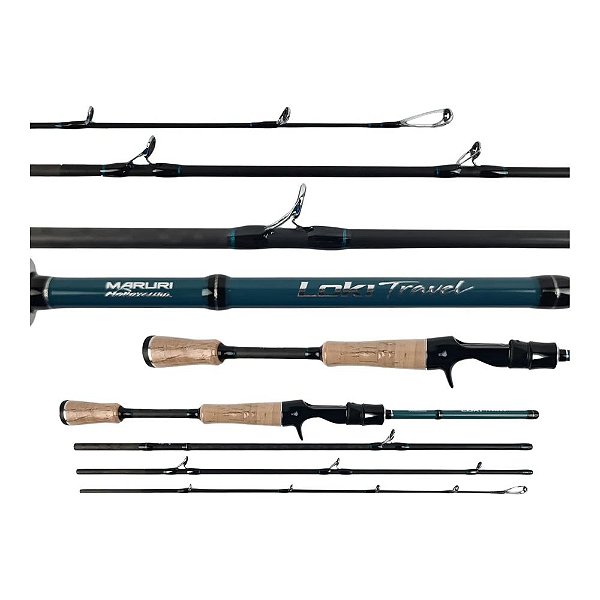 Vara Maruri By Nelson Nakamura Loki Travel 8-17lbs 6 0 (1,80m) - Carretilha - 4 partes
