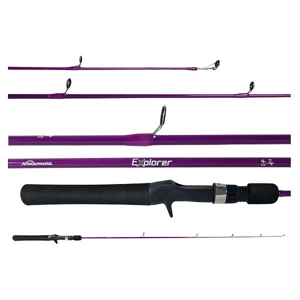 Vara Nakamura Explorer 8 17 Lbs 4 6 (1,35m) - Roxo - Carretilha