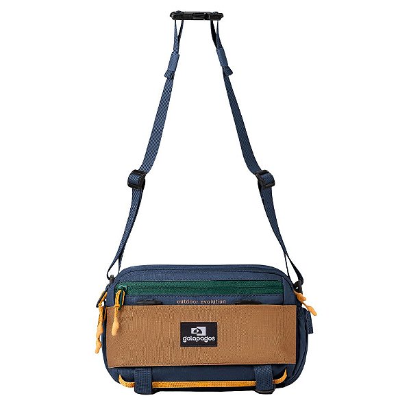 Bolsa Galapagos Pochete Camaleão 2.0 - Marinho Caramelo
