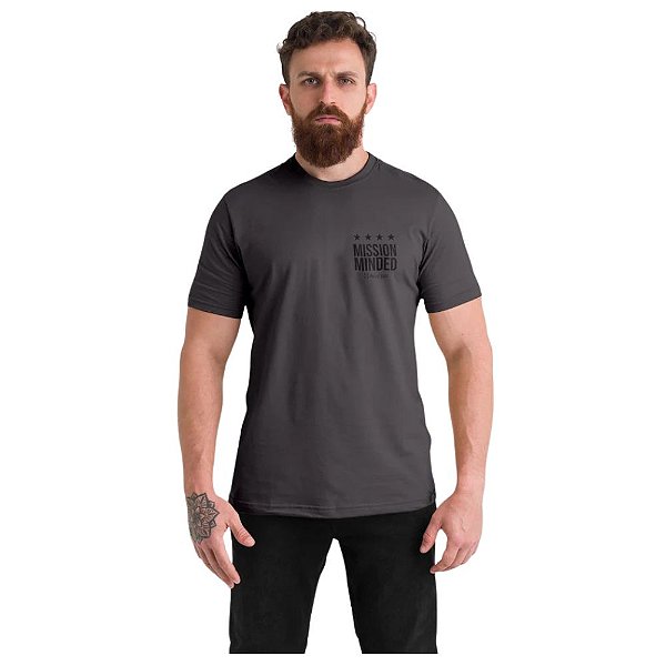 Camiseta Invictus Mission Minded - Chumbo