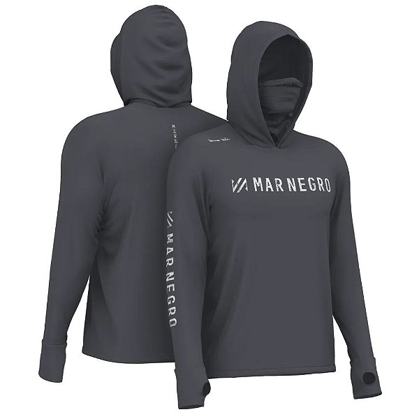 Camiseta Mar Negro XP Protection Capuz Sublimada - Chumbo