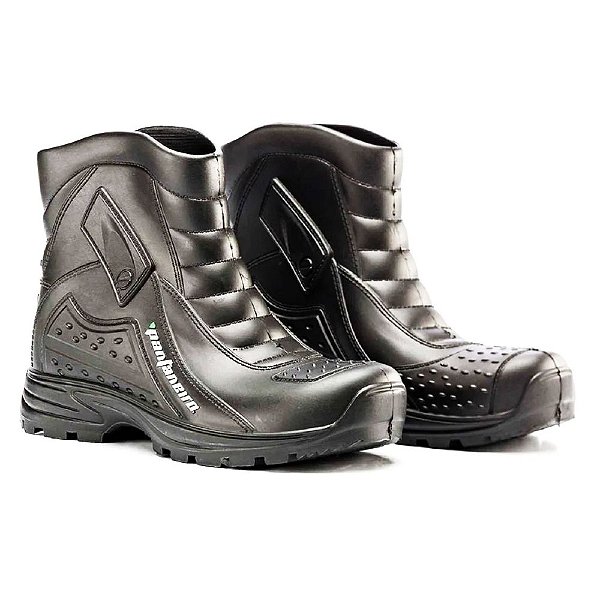 Bota Pantaneiro PVC Impermeavel Cano Curto - Preto