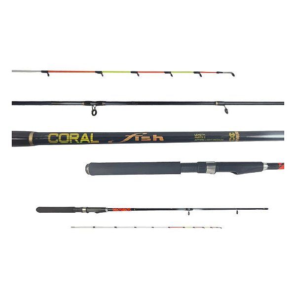 Vara Maruri Coral 1802 10 20lbs 6 0 (1,82m) - Molinete - 2 Partes