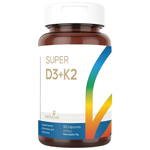 Super D3 + k2 (Mk-7) 30 cápsulas