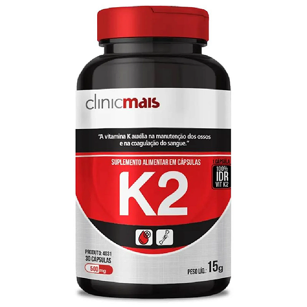 Vitamina K2 (Menaquinona-7) 30 cápsulas