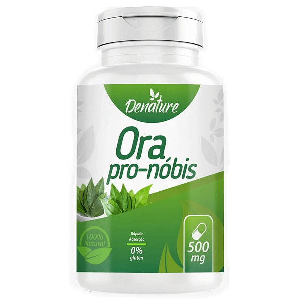 Ora-pro-nóbis 500mg 100 cápsulas